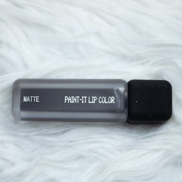About Face Matte Paint It Lip Color Liquid Lipstick Black Night Sight NEW - Picture 5 of 7